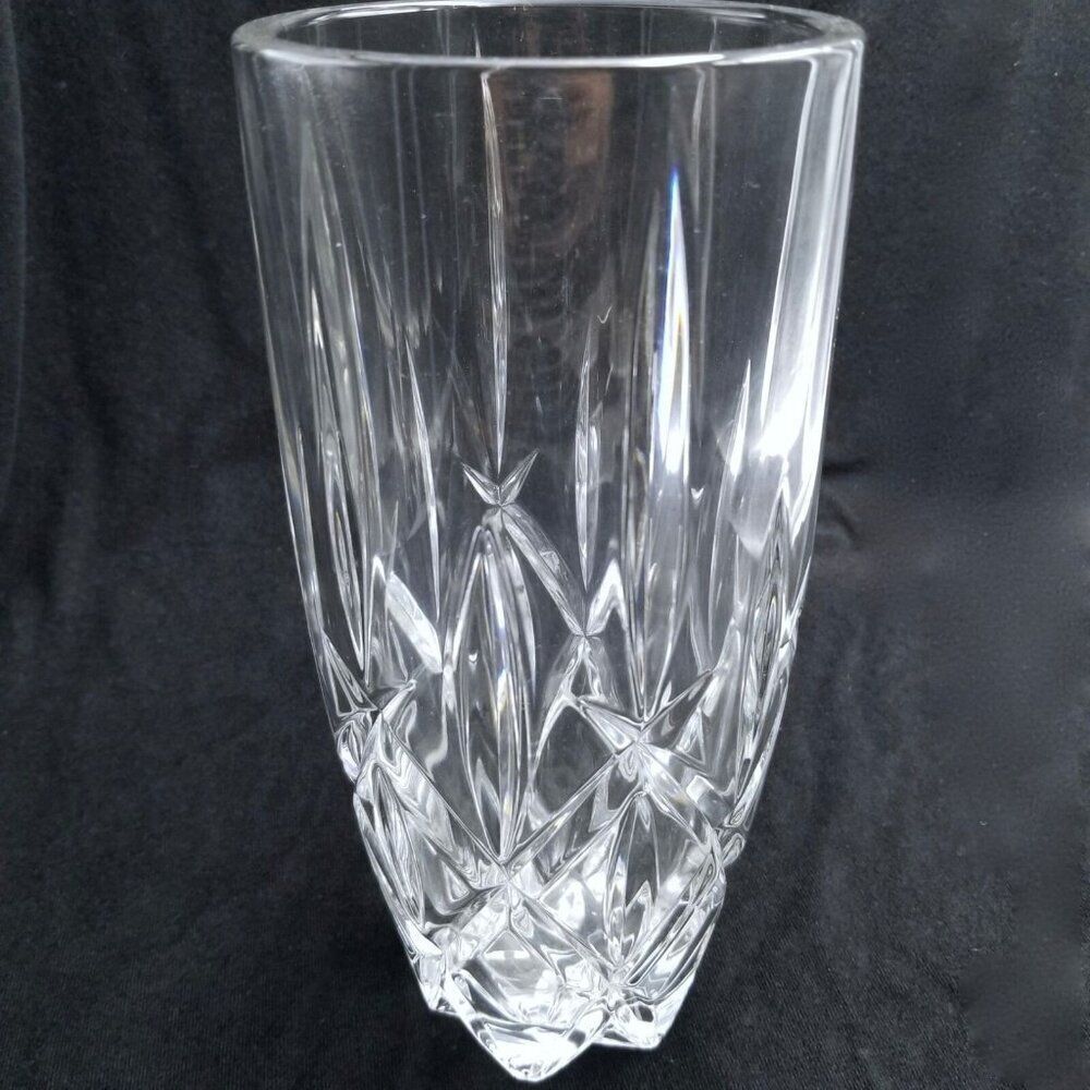 Vintage Gorham Lady Anne Crystal Vase 10.25 Inch Tall Blown Glass